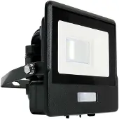 V-TAC LED Bouwlamp | 10W | 3000K | IP65 | met Sensor | Body Zwart - 9335200