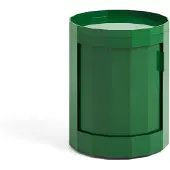 HAY Bijzettafel Facet Cabinet Incl. Feet And Castors Low Spinach Green