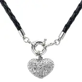 Behave - zwarte damesketting - druppel hanger - modern casual stijl