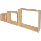 Duraline 3tc Triple Cube Pallet Pine Natural 40x40x15cm 3pp