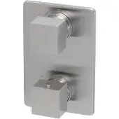 Boss & Wessing Bws afbouwdeel square 2-weg rvs tbv thermostatisch inbouwdeel uni