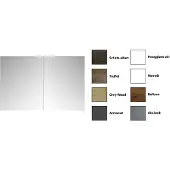Sanicare Spiegelkast qlassics 120 cm 2 deuren grey-wood