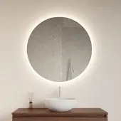 Gliss Design Spiegel oko rond led verlichting 70 cm incl. Verwarming