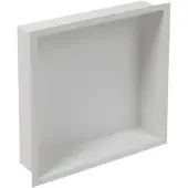 Plieger Inbox Inbouwnis - Met Flens - RVS - 30x30x7.5cm - Wit