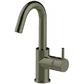 Salenzi Wastafelkraan opbouw giro gebogen gegalvaniseerd zwart chroom outlet