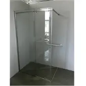 Plieger Panorama Walk-in Schuifdeur 2-delig 120x195cm 8mm Links RVS