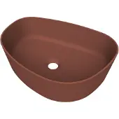 Arcqua Rocker Opbouw Waskom Organisch R 50x37 Mat Terracotta