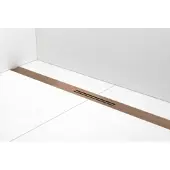 Easy drain Douchegoot R-Line Clean 90cm Brushed Red Gold
