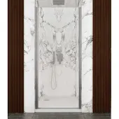 Lacus Nisdeur Giglio Evo 1 Klapdeur 70x200 Cm Helder Glas Chroom