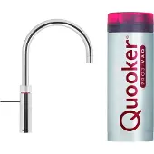 Quooker fusion round mat zwart met combi boiler +