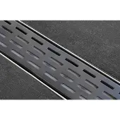 Easy drain Rooster tbv douchegoot fixt-1 black 80 cm