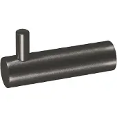 Qisani Handdoekhaak Flow Geborsteld Gun Metal