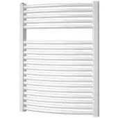 Boss & Wessing Designradiator bws odro gebogen met zijaansluiting 76,4x58,5 cm 528 watt zilver metallic