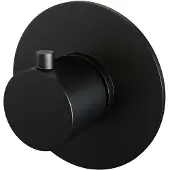 Brauer Inbouwthermostaat Black Edition Rond Mat Zwart (Inclusief Inbouwdeel)