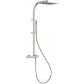 Tres Regendoucheset slim exclusive opbouw mengkraan met antikalk handdouche rvs