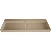Gliss Design Wastafel lako 120 cm zonder kraangat mat cappuccino
