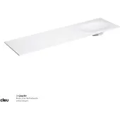 Clou Hammock wastafelblad, enkele waskom 180cm, aluite