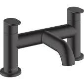 Hansgrohe Badrandmengkraan vernis blend 2-gats mat zwart