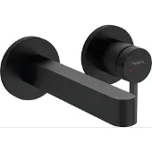 Hansgrohe Finoris - Inbouw Wastafelmengkraan - Ééngreeps bediening - Met afvoerplug - 168mm - Mat Zwart