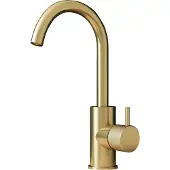 Hotbath Wastafelmengkraan cobberxmet draaibare uitloop 27.8 cm geborsteld messing pvd