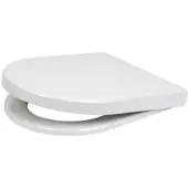 Plieger Milano/Plus-Compact Toiletzitting - D-Vorm WC Bril - Duroplast - Wit - Met Deksel - Softclose - Quick Release - RVS Bevestiging - Geschikt voor Villeroy & boch O.Novo