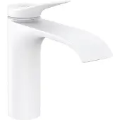 Hansgrohe Wastafelmengkraan vivenis eengreeps 110 coolstart met trekwaste mat wit