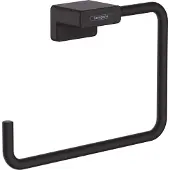 Hansgrohe AddStoris handdoekring mat zwart