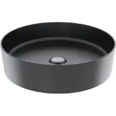 Boss & Wessing Waskom bws loop opbouw wastafel rond 45 cm mat antraciet