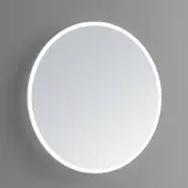 Sanilux Badkamerspiegel rond met spiegelverwarming led verlichting dimbaar 80x3 cm