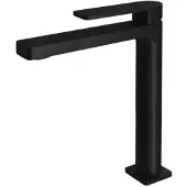 Hotbath Wastafelkraan gal hoog 28.3 cm mat zwart