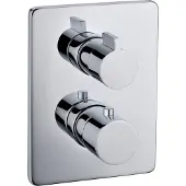 Boss & Wessing BWS Douchekraan Inbouw Bad Douche Met Omsteller En Temperatuurregeling Chroom