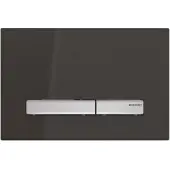 Geberit Sigma50 bedieningsplaat - 2-toets spoeling - vierkant - dualflush - zwart