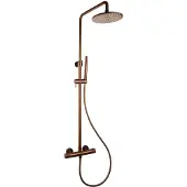 Sanilux Doucheset Rubb Opbouw Thermostatisch Rond Brons