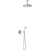 Tres Regendoucheset clasic mengkraan plafondarm incl. Handdouche rvs