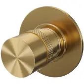 Brauer Gold Edition stopkraan geborsteld messing PVD