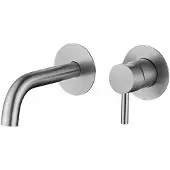Sanilux Wastafelmengkraan inbouw 20 cm rvs