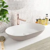 Mondiaz onni waskom solid surface 55 cm kleur smoke /talc
