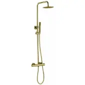 Best design Regendoucheset Opbouw Nancy Thermostaatkraan Ø 20 cm Mat Goud