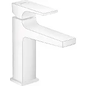 Hansgrohe Metropol ééngreeps wastafelmengkraan 110 met afvoerplug mat wit