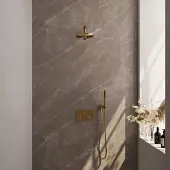 Brauer Thermostatische Inbouwdoucheset Gold Edition Recht Met Drukknoppen (Alle Opties)