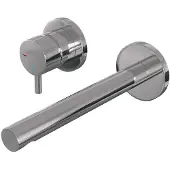 Brauer Chrome Edition inbouw wastafelmengkraan met rechte uitloop en rozetten model B2 chroom