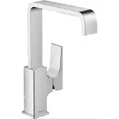 Hansgrohe Metropol wastafelkraan waterbesparend met draaibare uitloop en afvoerplug chroom