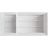 Boss & Wessing Spiegelkast bws cube 150x70x16 cm 3 deuren mat wit