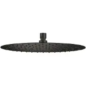 Qisani Hoofddouche flow ø 25 cm geborsteld mat zwart