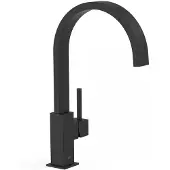 Tres Keukenkraan cocina gebogen uitloop 21 cm mat zwart