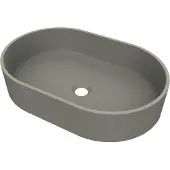 Arcqua case opbouw waskom ovaal 55x36 mat beton