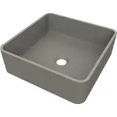 Arcqua Case Opbouw Waskom Vierkant 37x37 Mat Beton