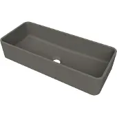 Arcqua Case Opbouw Waskom Rechthoek 60x26 Mat Quartz Grijs