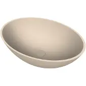 Arcqua Prince Opbouw Waskom Ovaal 49x34 Mat Zand