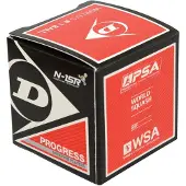 Dunlop Progress squashbal - rode stip